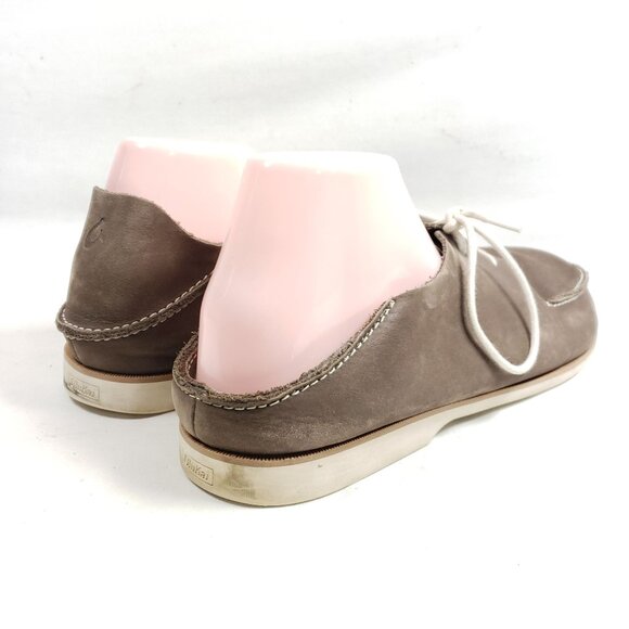 Olukai Men's Size 13 Brown Leather Casual Loafers - Picture 4 of 9